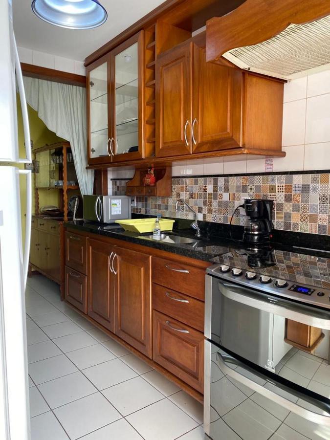 Apartamento aconchegante com vista para o mar Vila Velha  Bagian luar foto